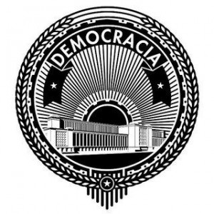 A democracia é a voz do povo.