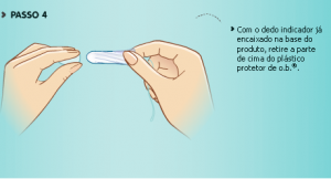 Cuidado ao colocar o dedo indicador no OB. Faça isso com calma, para que ele não estrague.