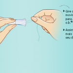 Puxe a cordinha dele, sempre em movimentos circulares e não use força.